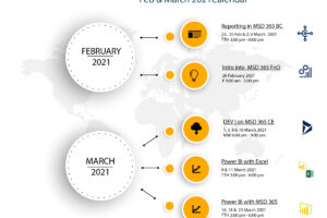 Microsoft Dynamics 365 Online  Training Feb & March 2021Calendar
